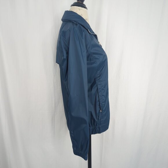 Columbia Blue Windbreaker Jacket Small Hood Outdoor - Picture 6 of 10